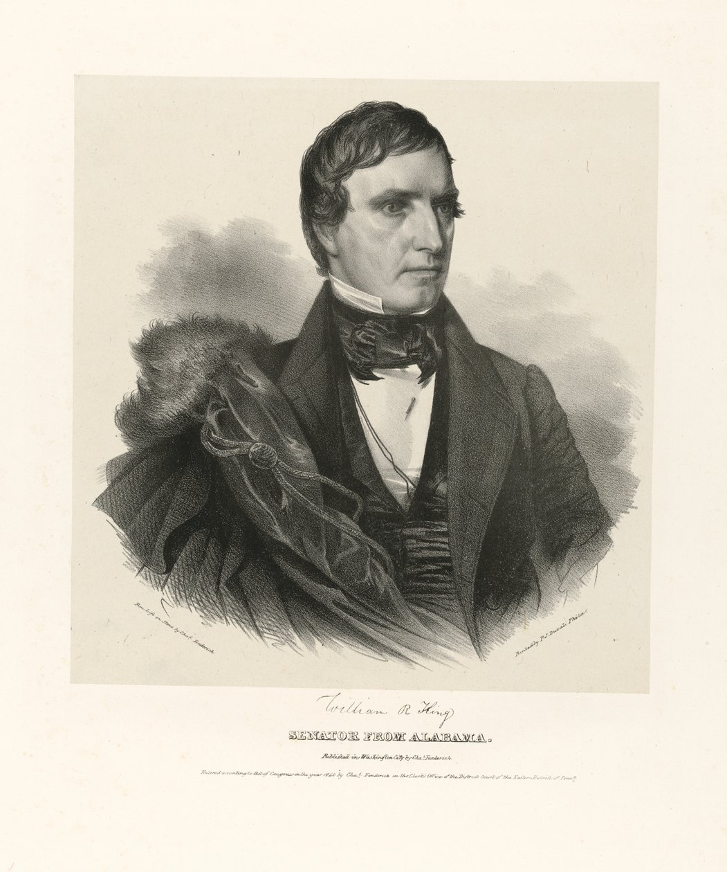 William Rufus Devane King by Charles Fenderich