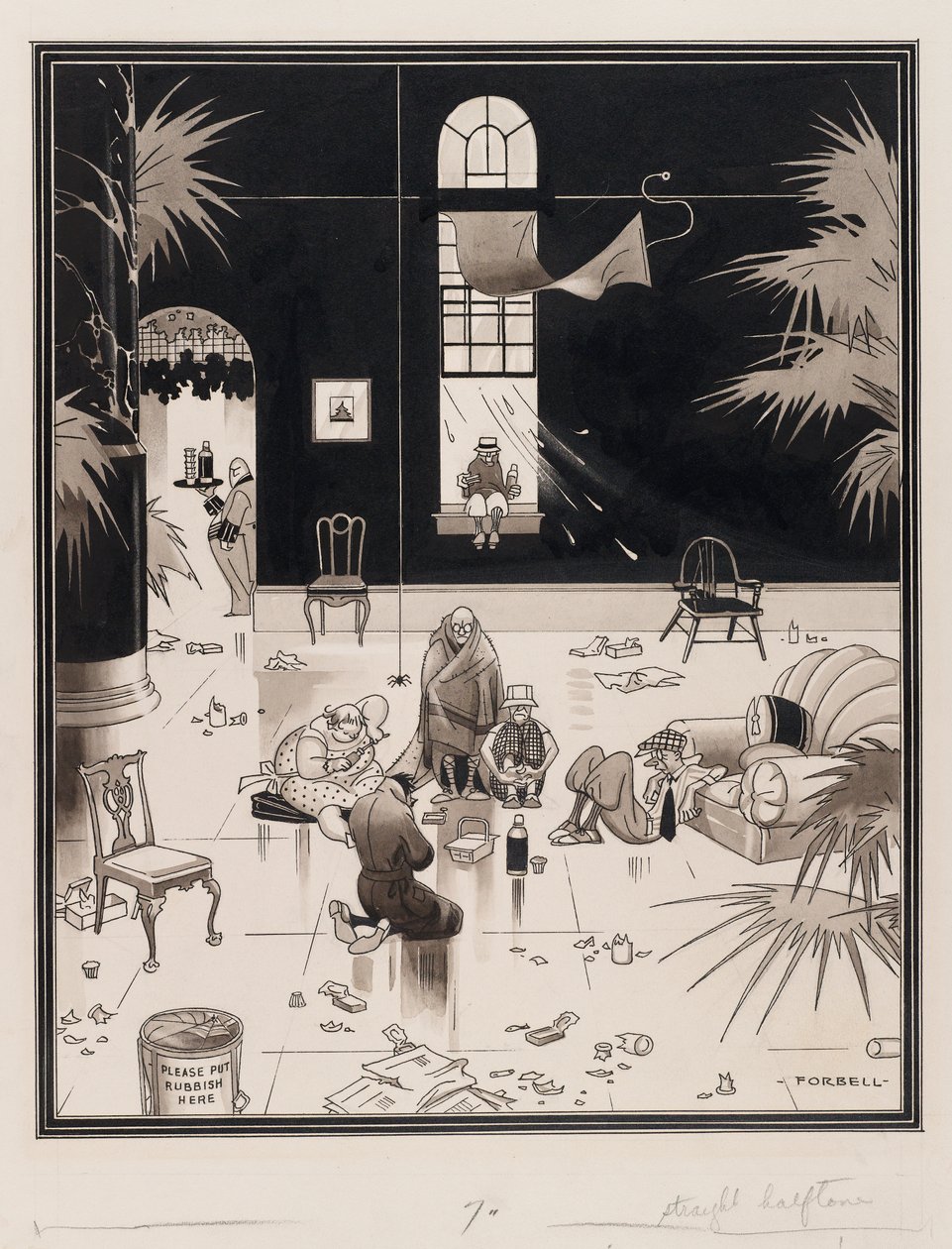 Club Life in America, the Picnickers, before 1933 by Charles Forbell