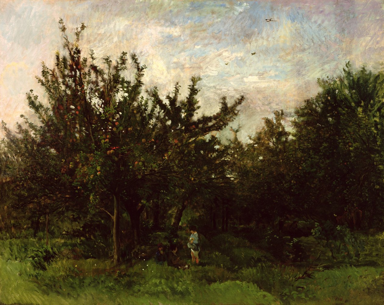 An Apple Orchard by Charles Francois Daubigny