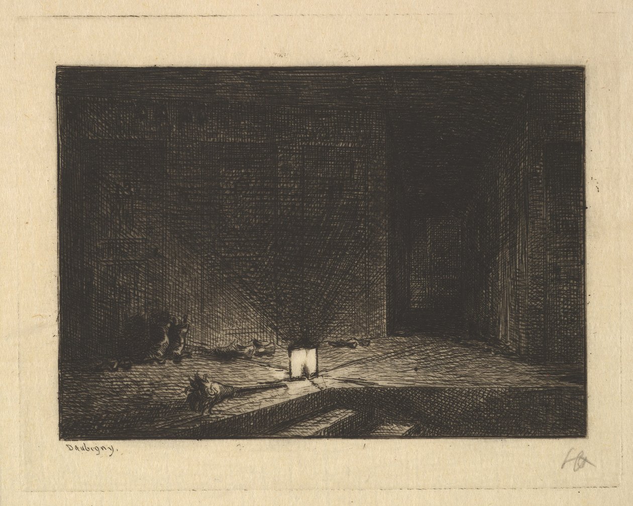 Interior of an Inn, 1861-62 by Charles Francois Daubigny