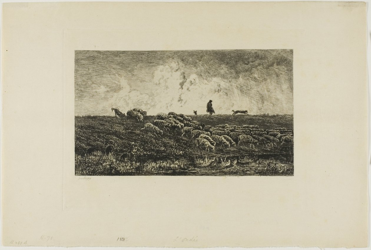 The Shower by Charles Francois Daubigny