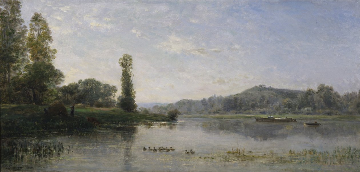 Landscape with a River by Charles Francois Daubigny