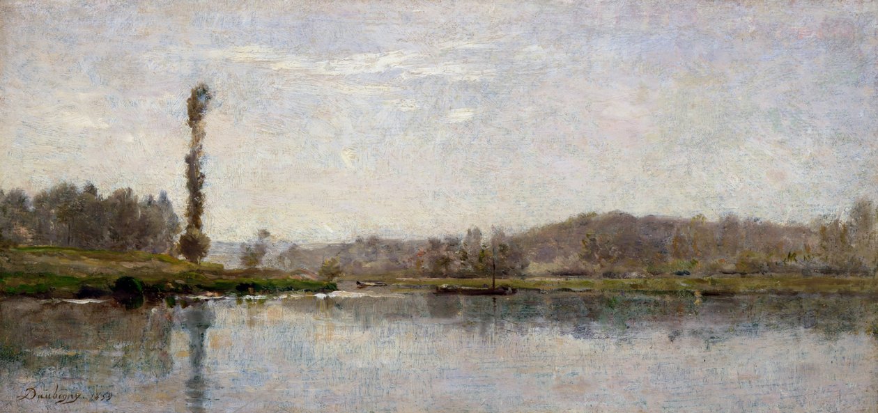Morning on the Oise, Auvers by Charles Francois Daubigny