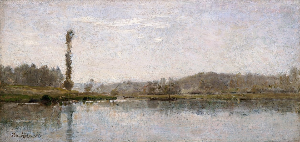 Morning on the Oise, Auvers by Charles Francois Daubigny