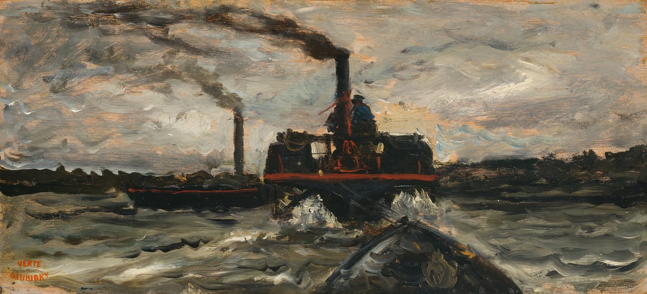 River Boat, c. 1860 by Charles Francois Daubigny