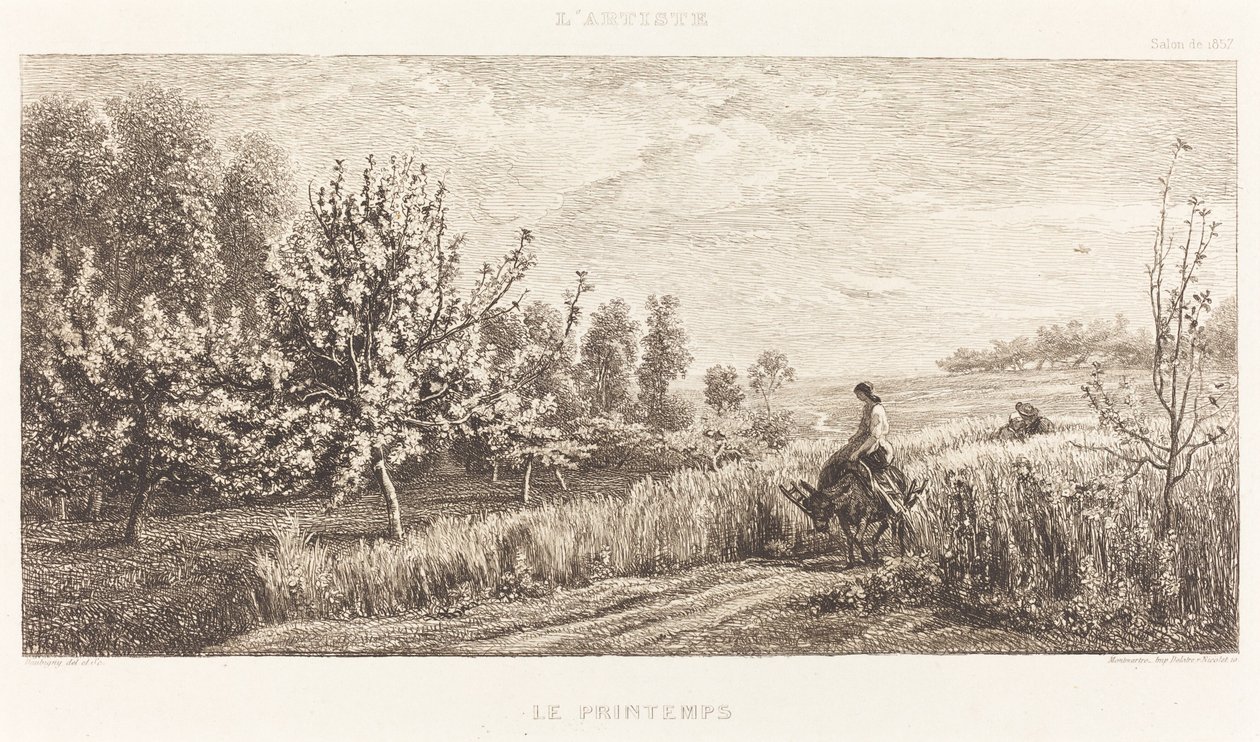 Springtime by Charles Francois Daubigny