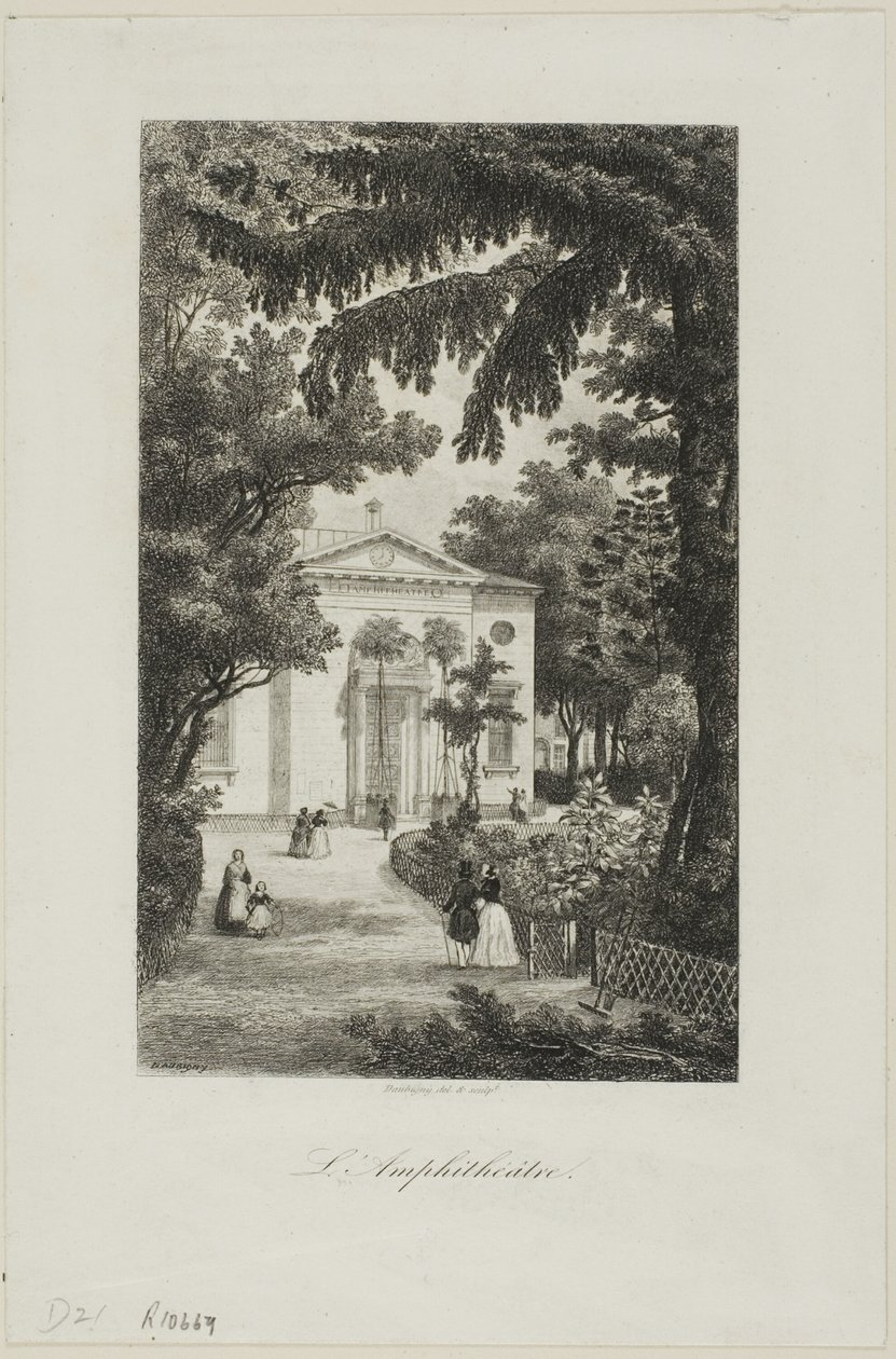 The Amphitheatre of the Jardin des Plantes by Charles Francois Daubigny