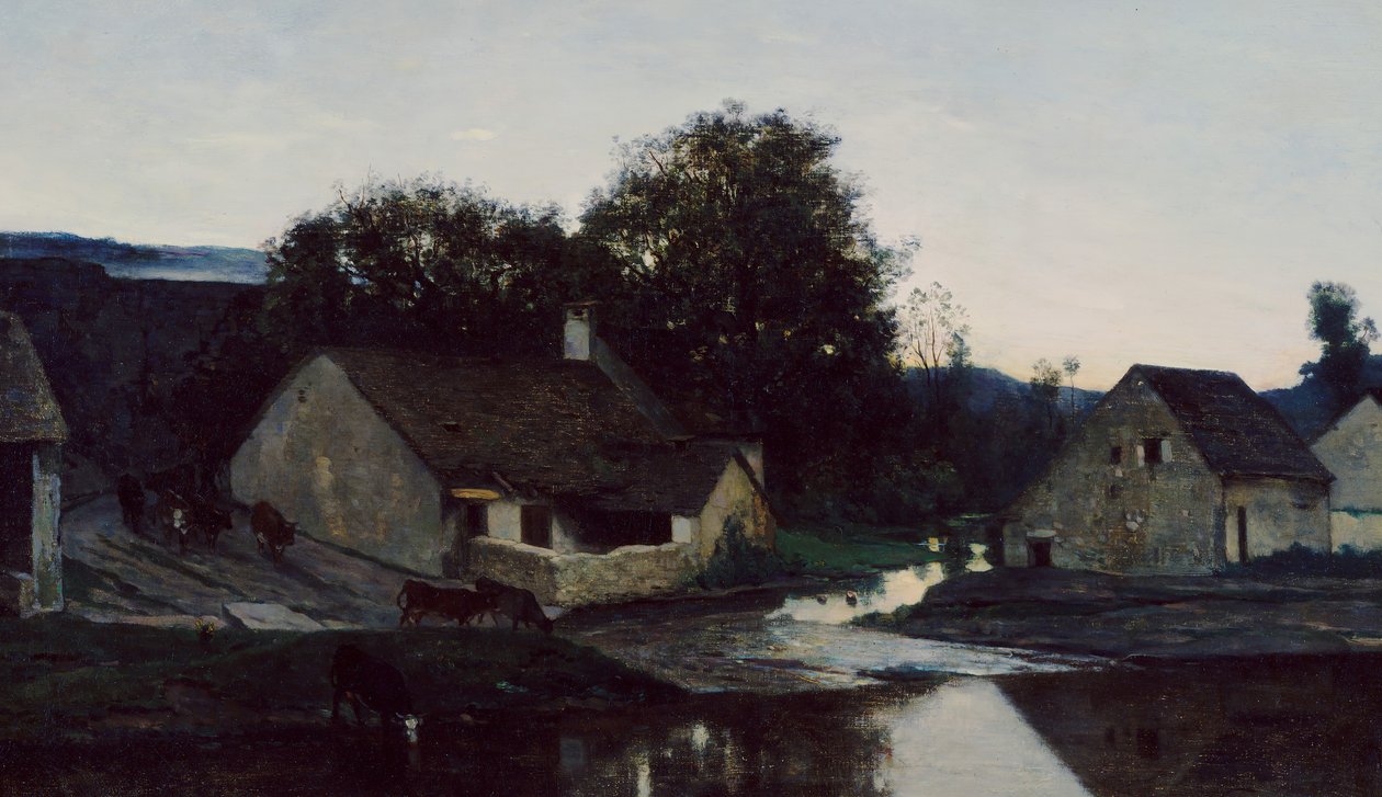 The Hamlet of Optevoz by Charles Francois Daubigny