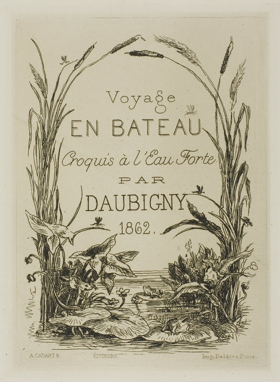Title Page-frontispiece of the album by Charles Francois Daubigny