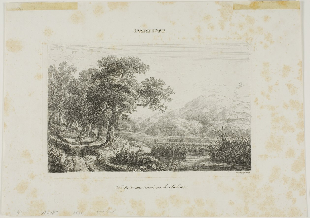 View Taken near Subiaco by Charles Francois Daubigny