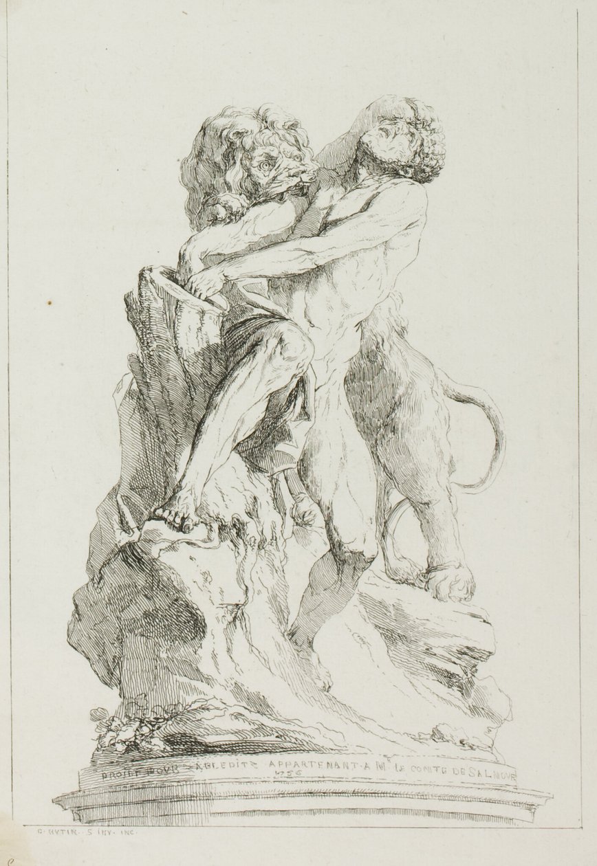 Milo of Croton by Charles Francois Hutin