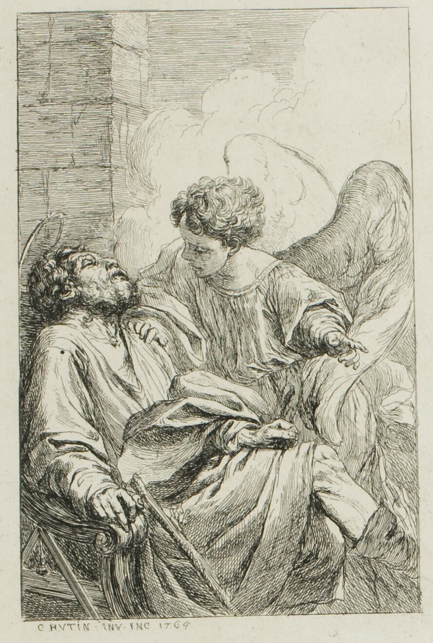 The Vision of St. Joseph in Egypt by Charles Francois Hutin