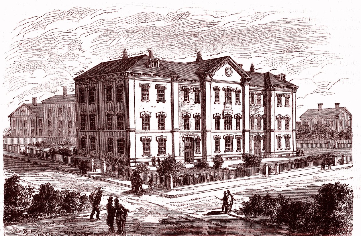Prescott School in Boston by Charles Francois Sellier