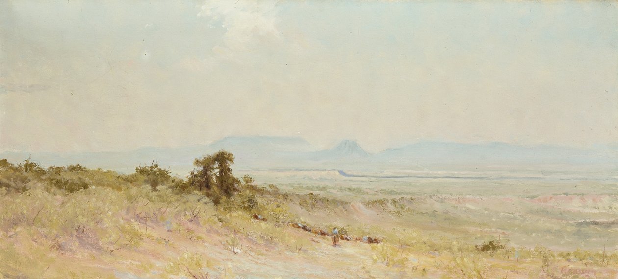 House Mountain on the Llano by Charles Franklin  Reaugh