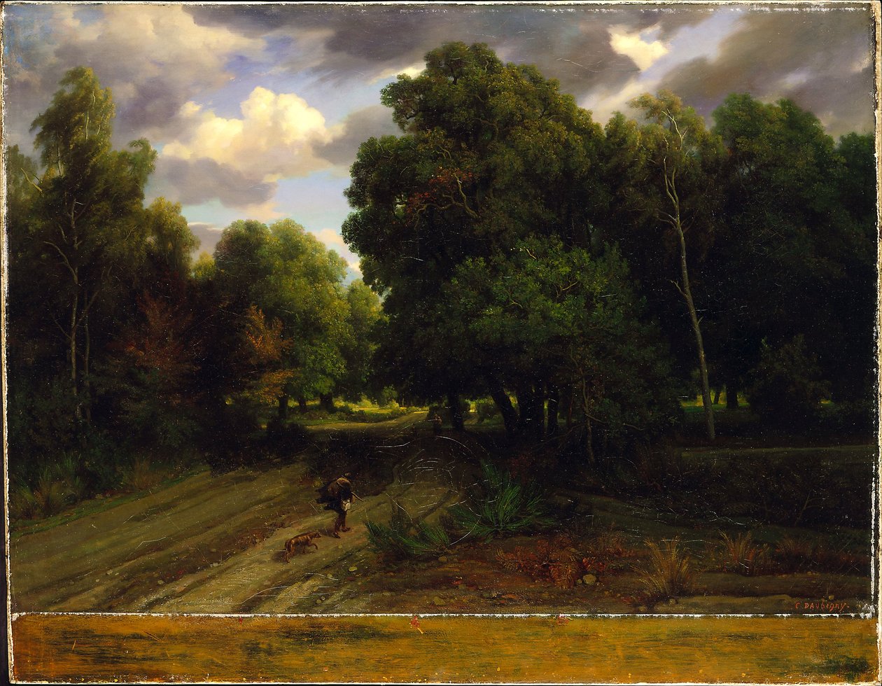 The Crossroads of the Eagle’s Nest, Fontainebleau Forest by Charles Francois Daubigny