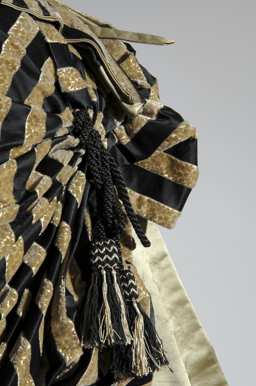 Evening dress (detail) by Charles Frederick Worth
