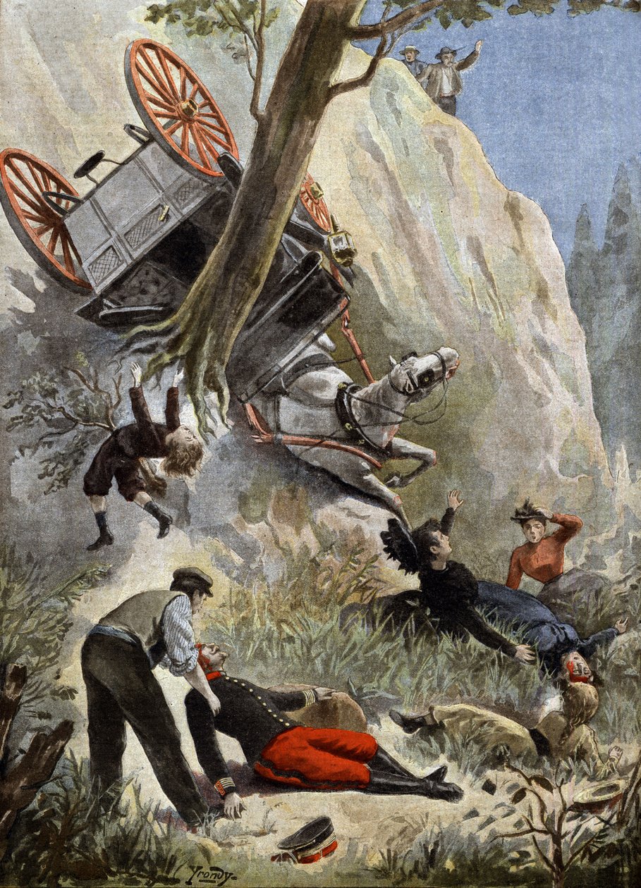 Death of French Colonel de Savignac by Charles Gaston Yrondy