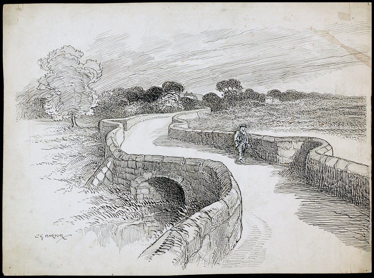 Swarkestone Bridge, Stanton By Bridge, Derbyshire by Charles George Harper