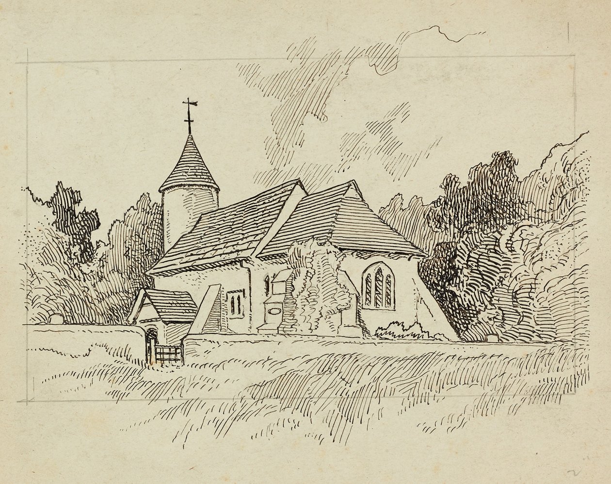 Unidentified Church by Charles George Harper