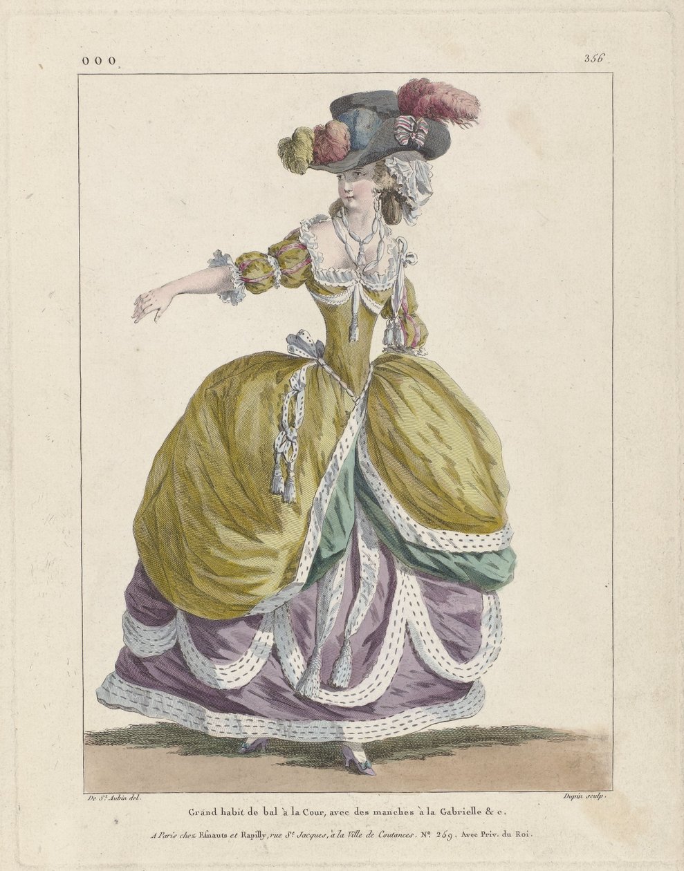 Marie Antoinette, The Queen of Fashion by Charles Germain de (after) Saint Aubin