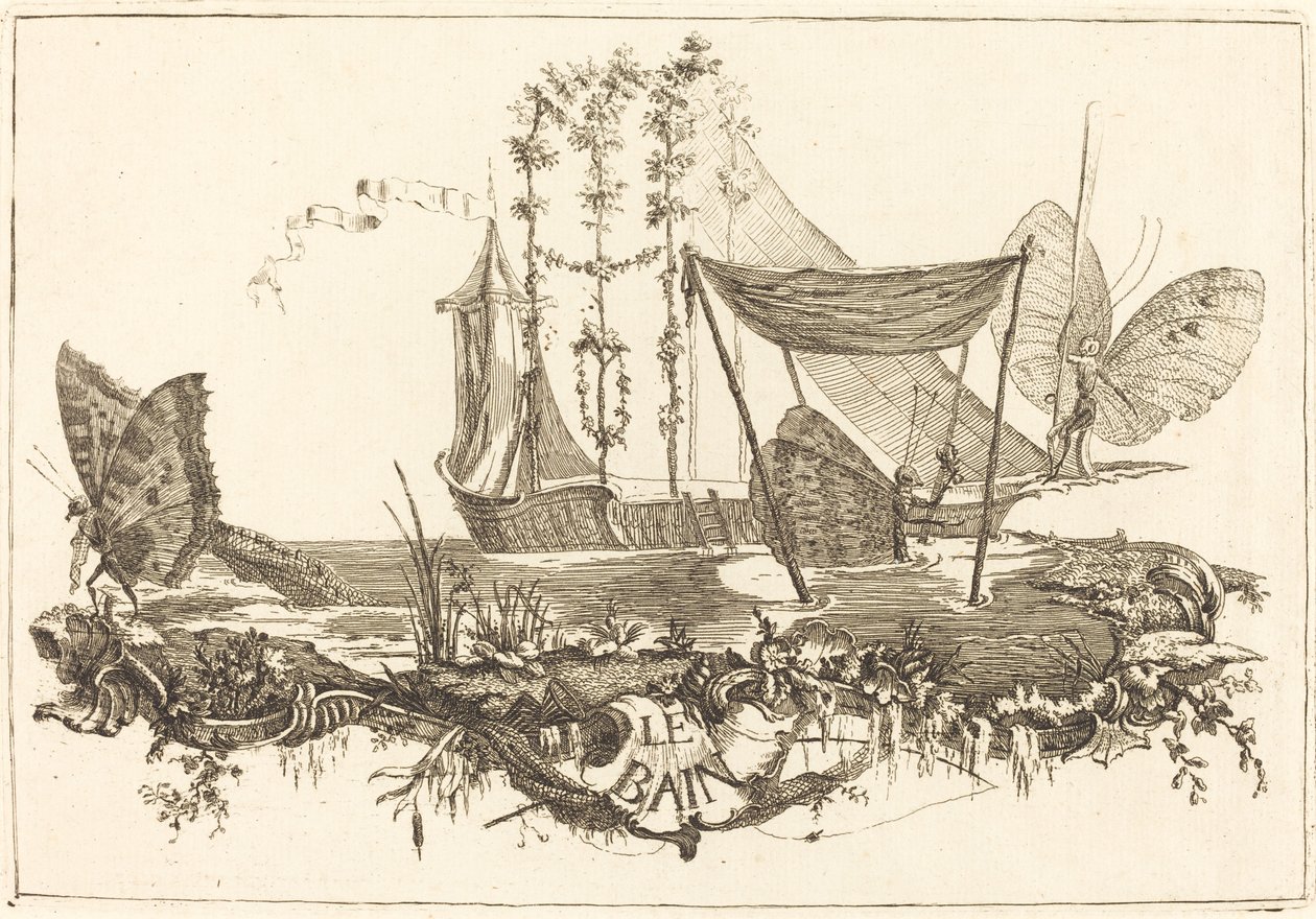 The Bath by Charles Germain de Saint Aubin