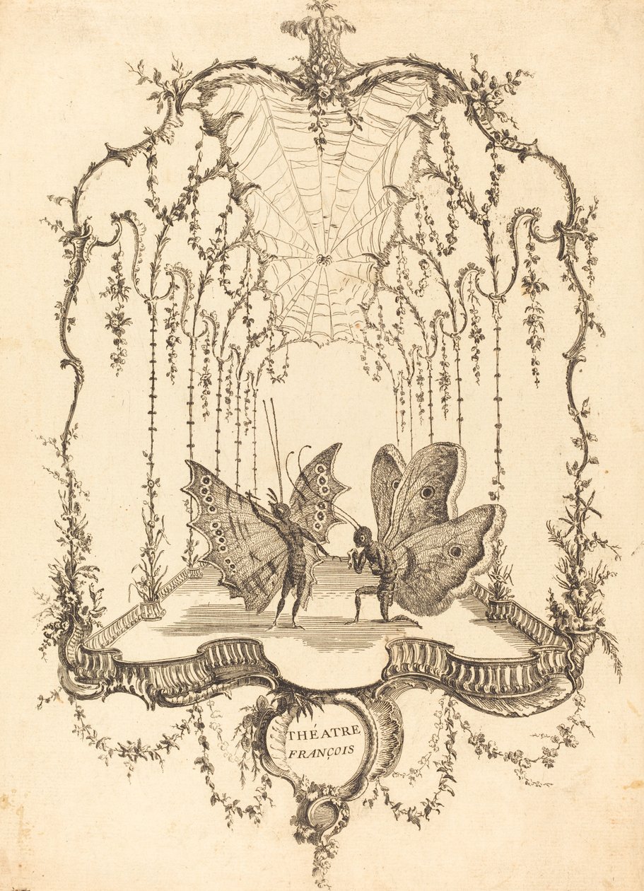 French Theatre by Charles Germain de Saint Aubin