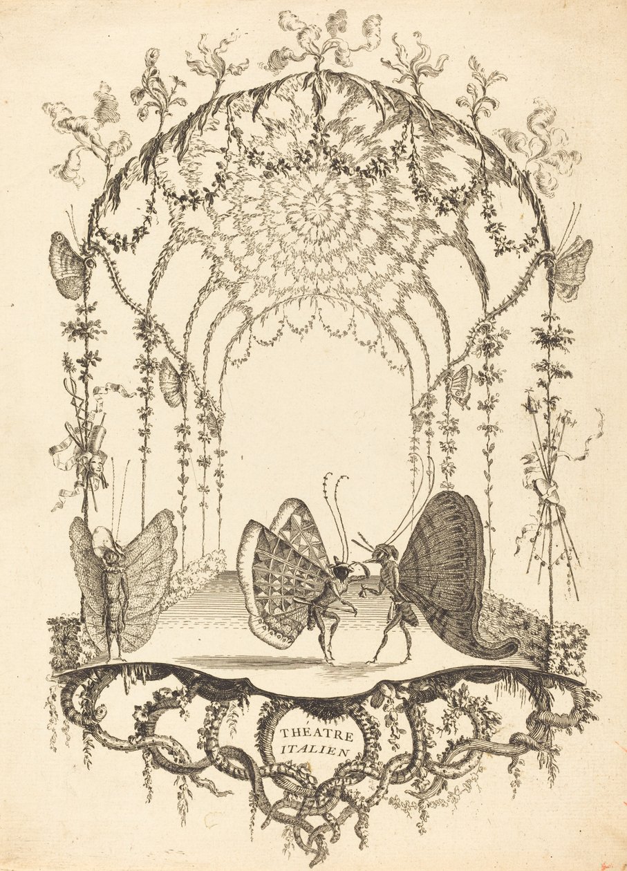 Italian Theatre by Charles Germain de Saint Aubin