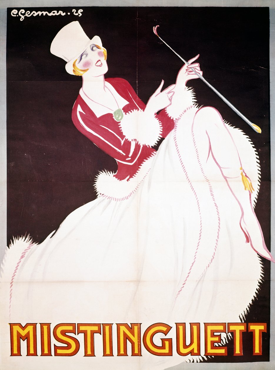 Mistinguett (1872-1956), poster illustrated by Charles Gesmar (1900-1928) by Charles Gesmar