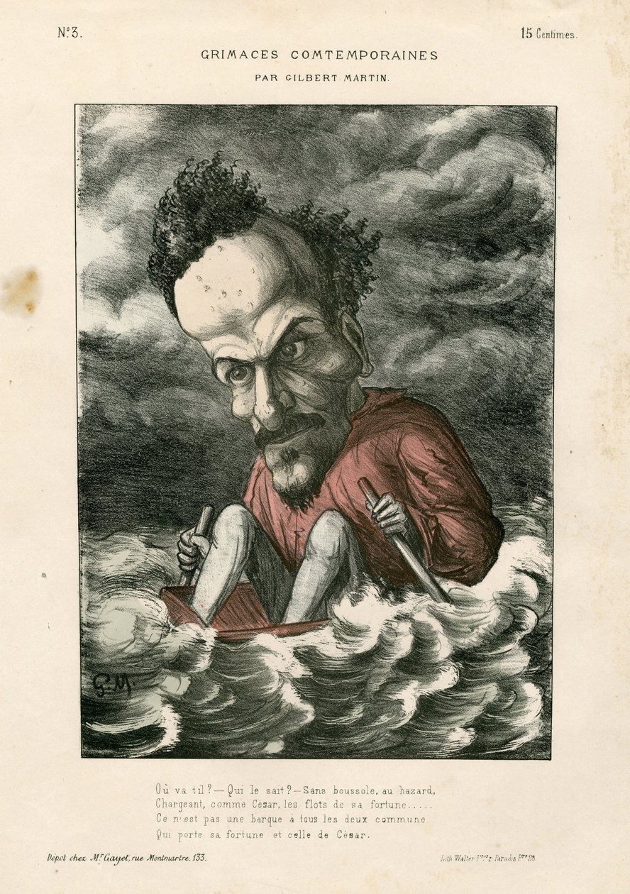 Contemporary Grimaces - Illustration by Charles Gilbert-Martin: Rochefort Henri - Sea by Charles Gilbert Martin