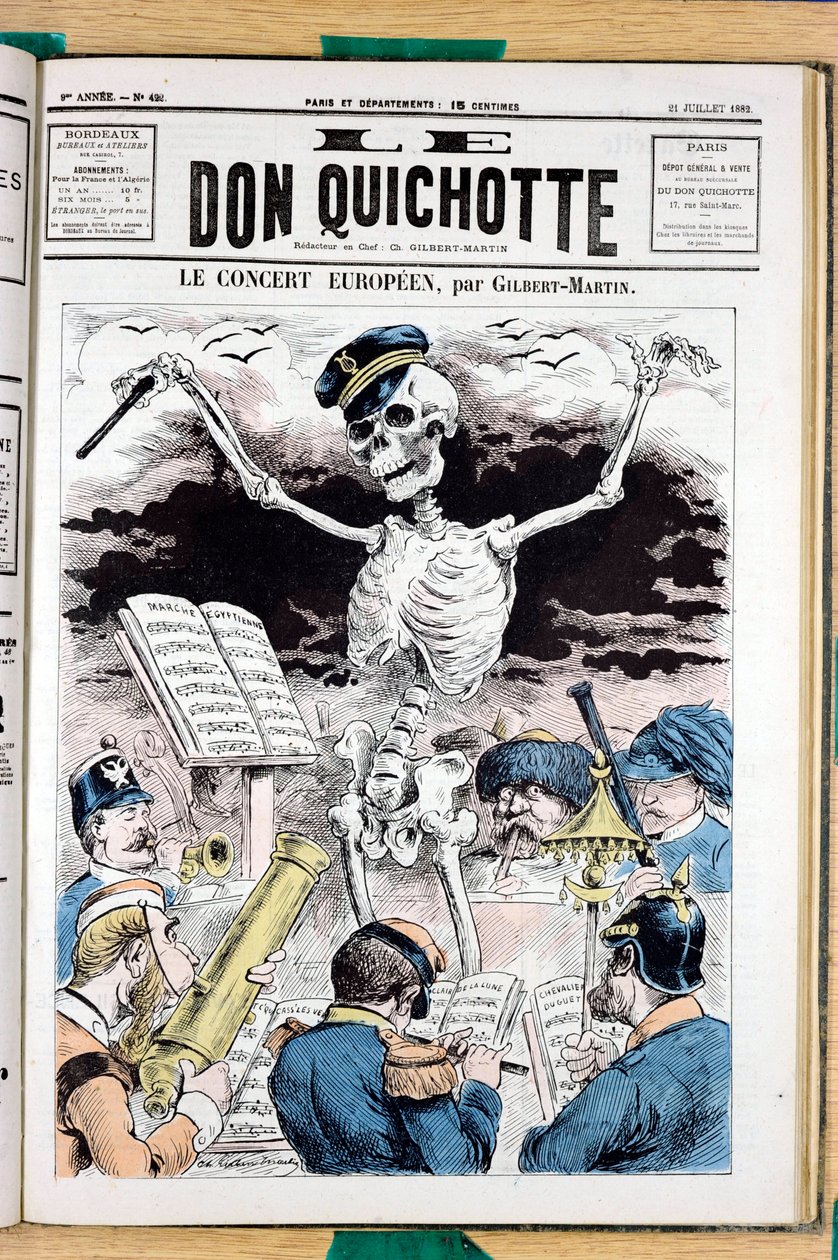 Cover of Le Don Quixote, number 422, Satirical in Colours by Charles Gilbert Martin