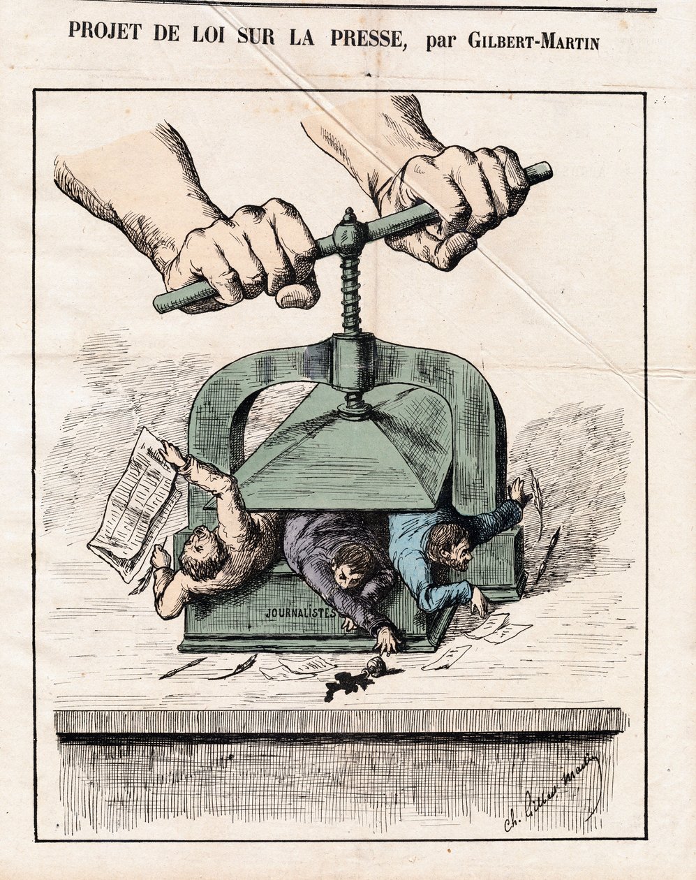 Cover of Le Don Quixote, number 46, Satirical in Colours by Charles Gilbert Martin