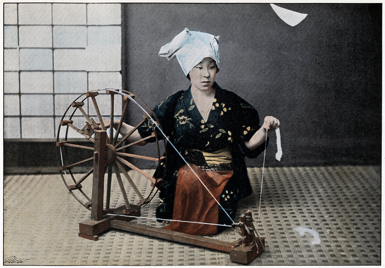 Spinning Wheel, c1890 by Charles Gillot