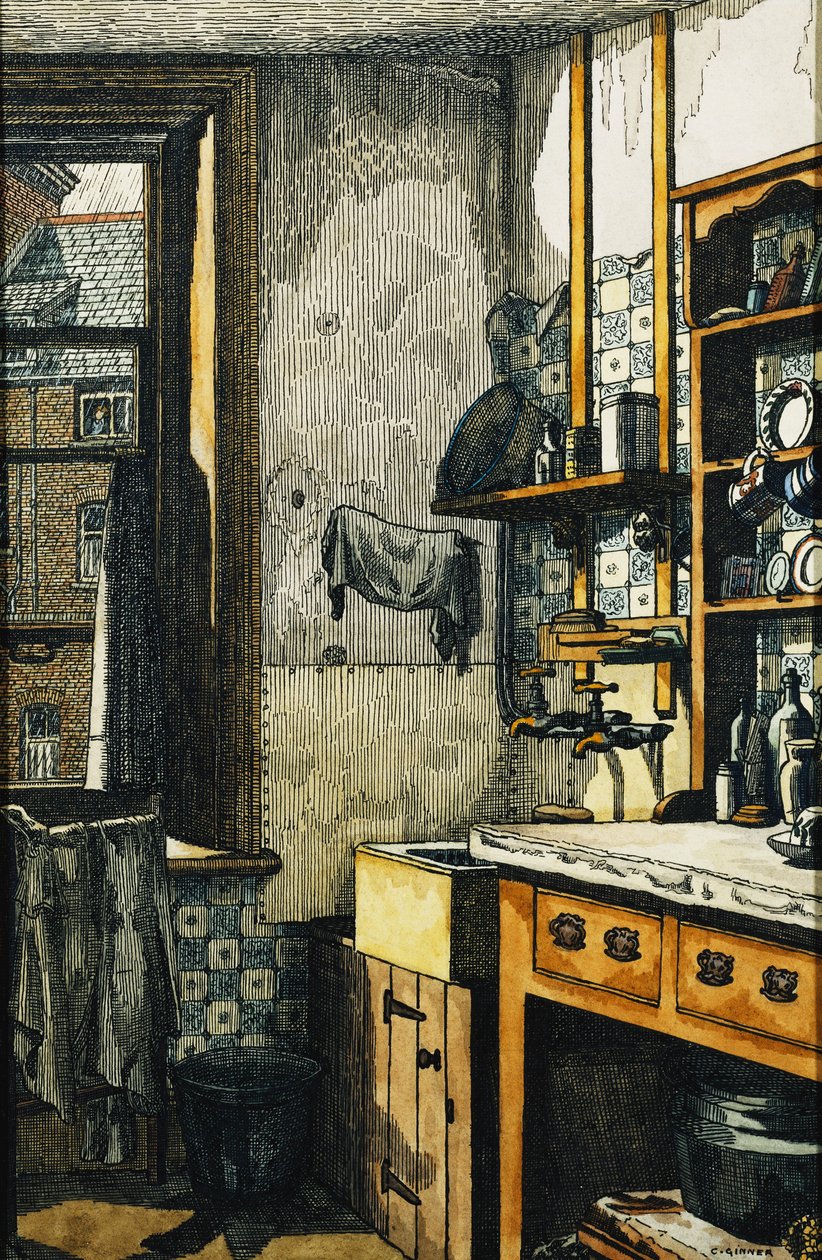 The Corner of the Kitchen by Charles Ginner
