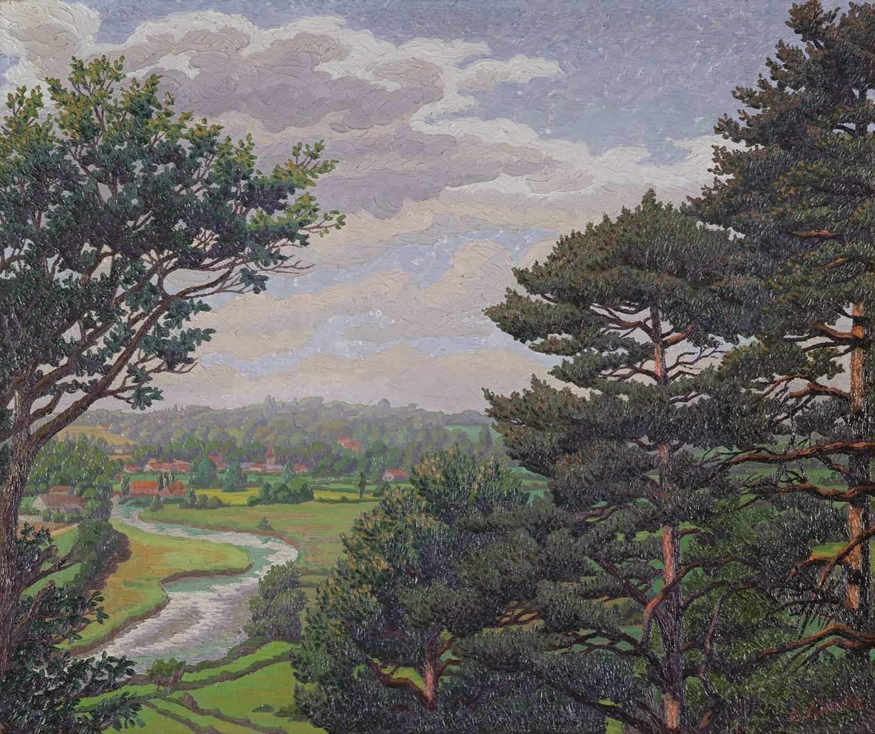The River Avon, Near Salisbury by Charles Ginner
