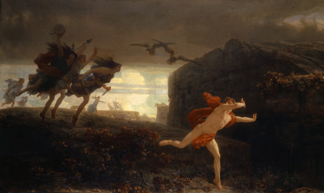 Pentheus Pursued by the Maenads by Charles Gleyre