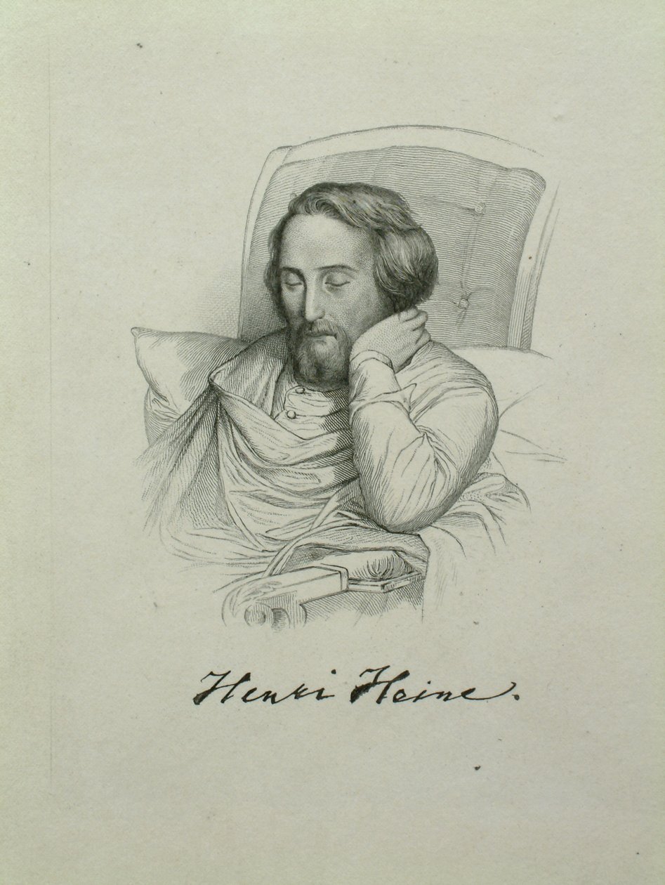 Portrait of the poet Heinrich Heine 1797-1856, 1851 by Charles Gleyre