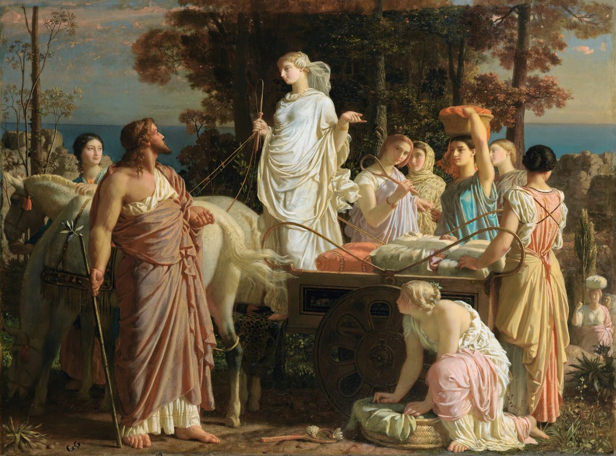 Ulysses and Nausicaa by Charles Gleyre