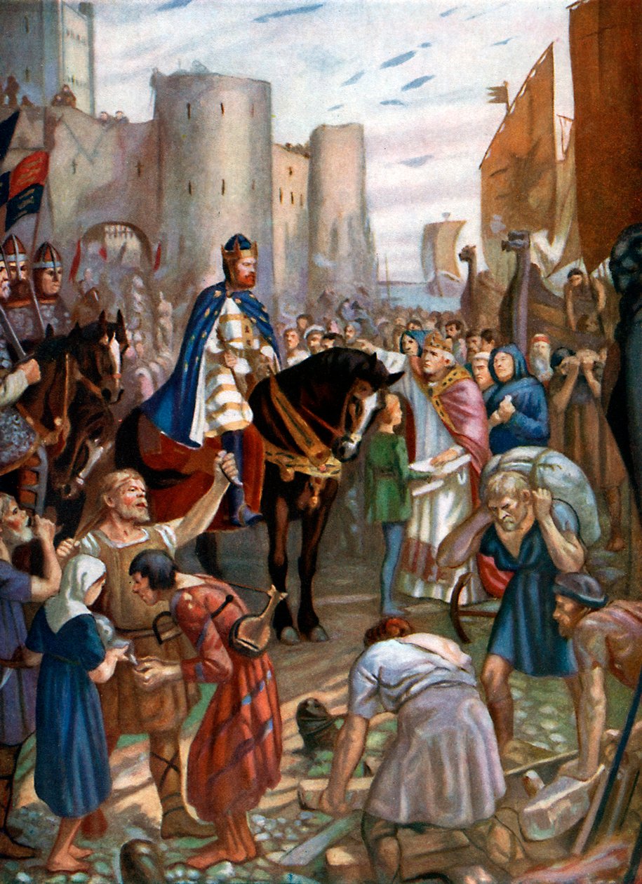 William Rufus at the Tower of London, late 11th century, c1920 by Charles Goldsborough Anderson