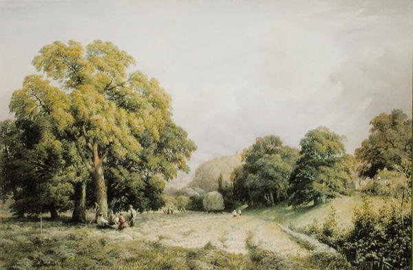 Haymaking, Lewes, Sussex by Charles Grant Davidson