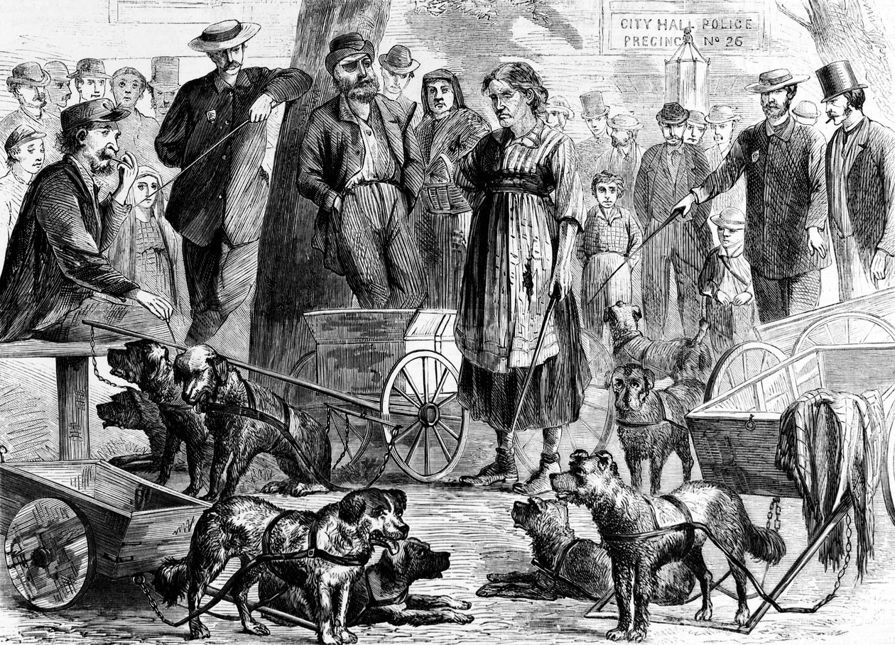 Arrested Rag-Pickers in City Hall Park, New York, from Harper