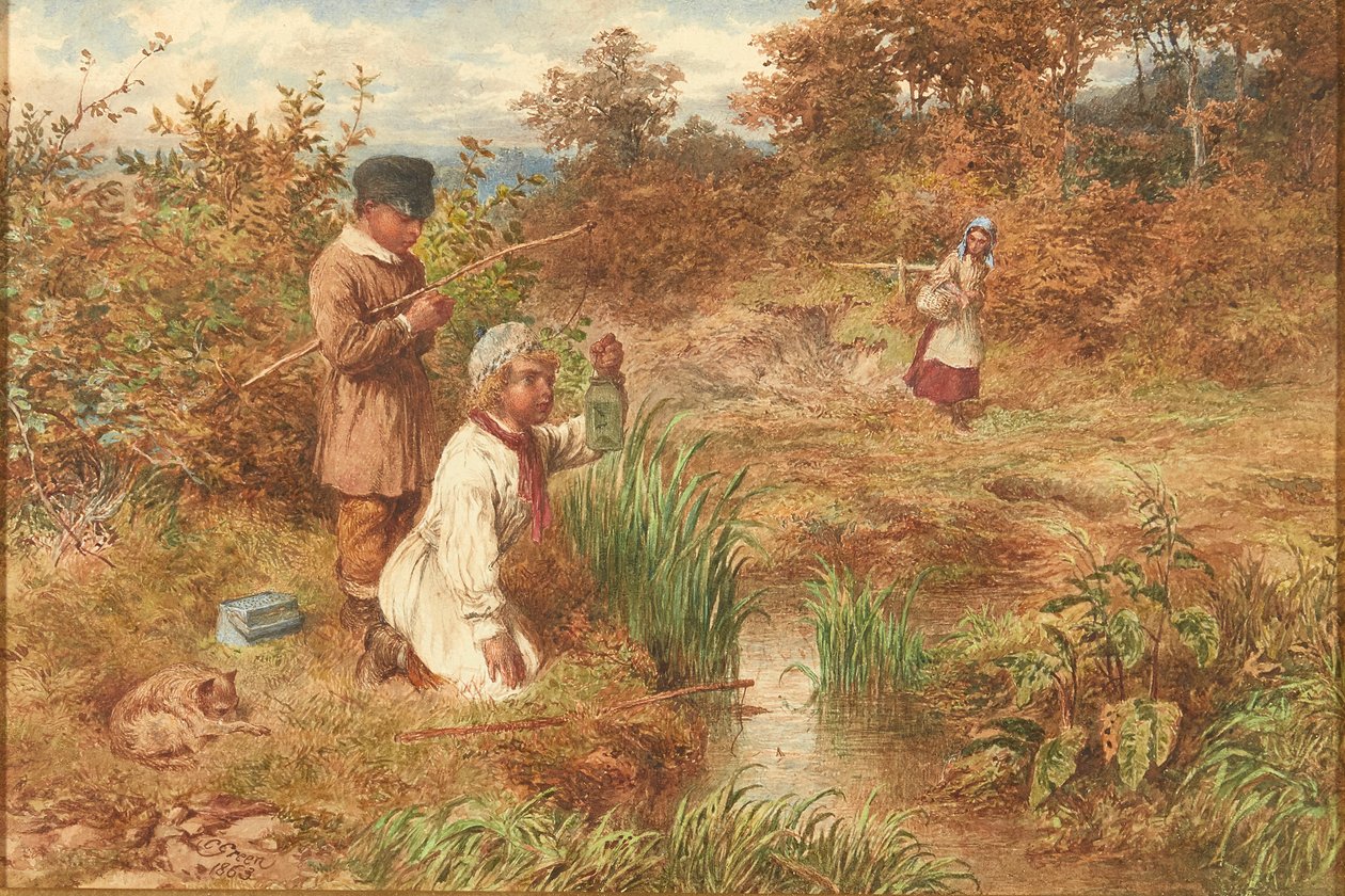Stickleback Fishers by Charles Green