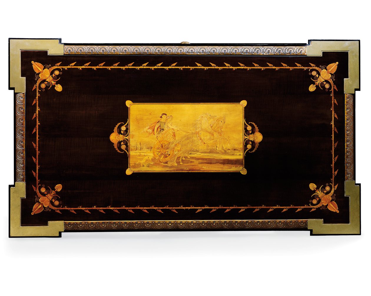 Napoleon III table, designed by Jean Brandely, marquetry by E. Varlot, Paris, c.1850-75 by Charles Guillaume Diehl