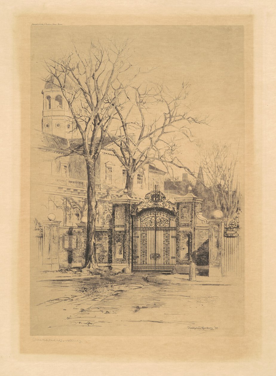 The Johnson Gate, Cambridge, Massachusetts by Charles H. Woodbury