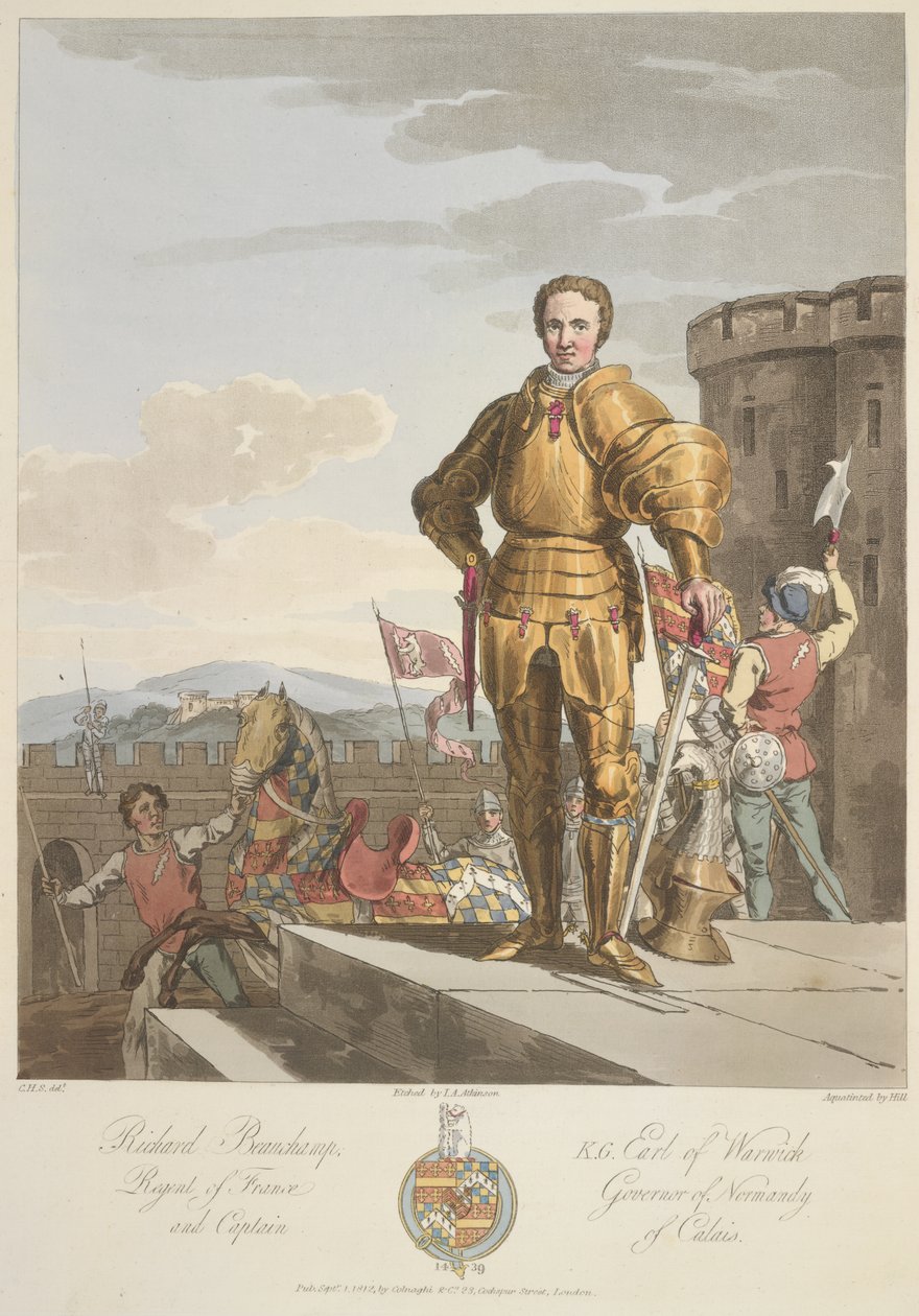 Richard Beauchamp (1381-1439) Earl of Warwick, Anno 1439, illustration from 