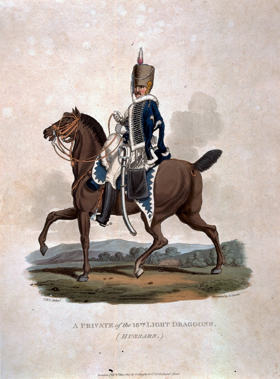 A Private of the 18th Light Dragoons (Hussars) from 