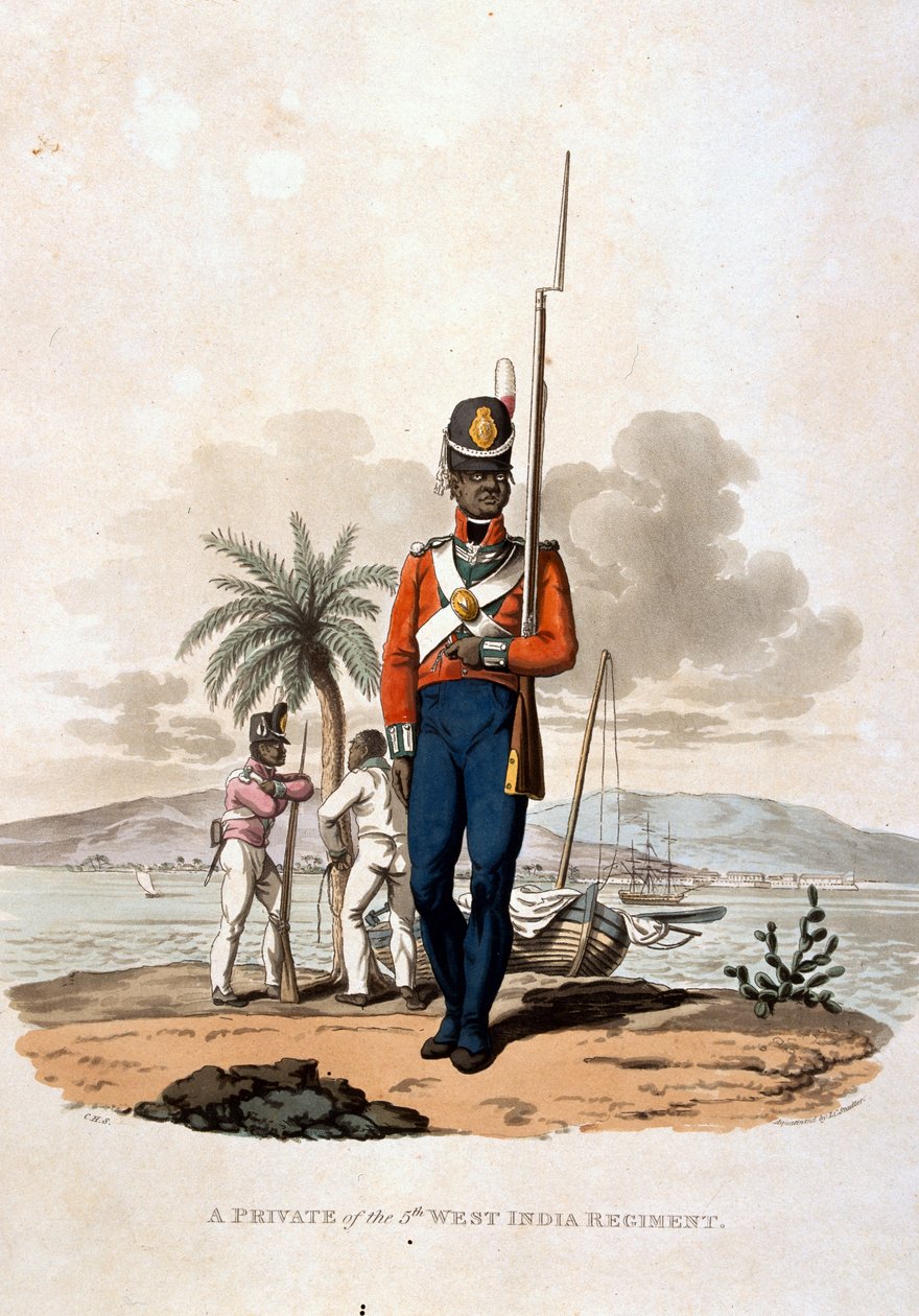 A Private of the 5th West India Regiment, from 