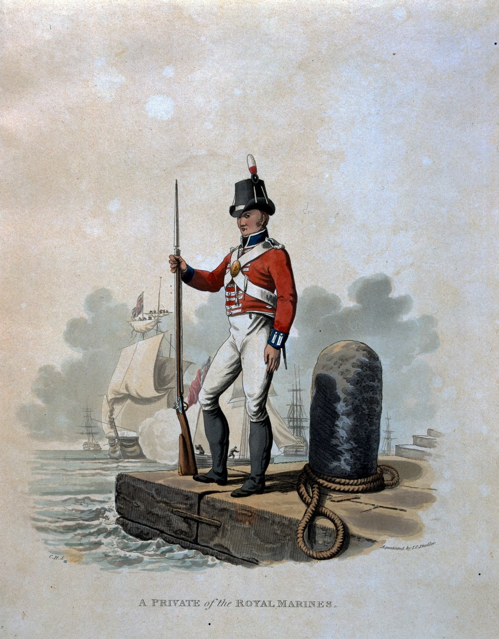 A Private of the Royal Marines, from 