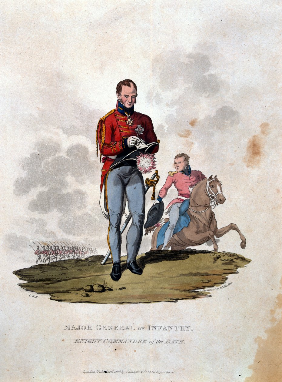 Major General of Infantry Knight Commander of the Bath, from 