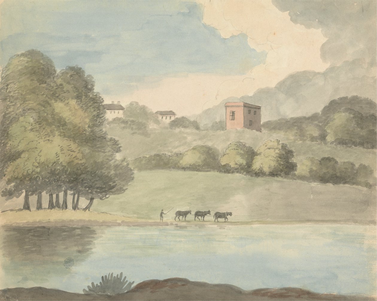 River Landscape by Charles Hamilton Smith