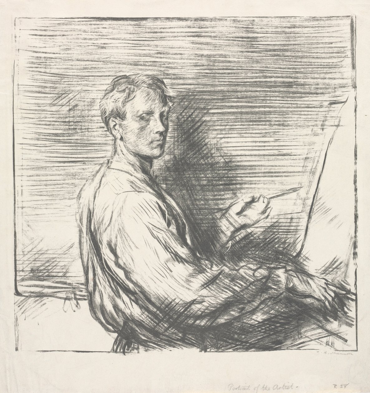 Portrait of the Artist, No. 1 by Charles Haslewood Shannon